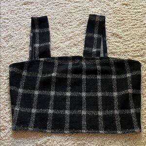 Urban Outfitters Black and White Plaid Tank Top